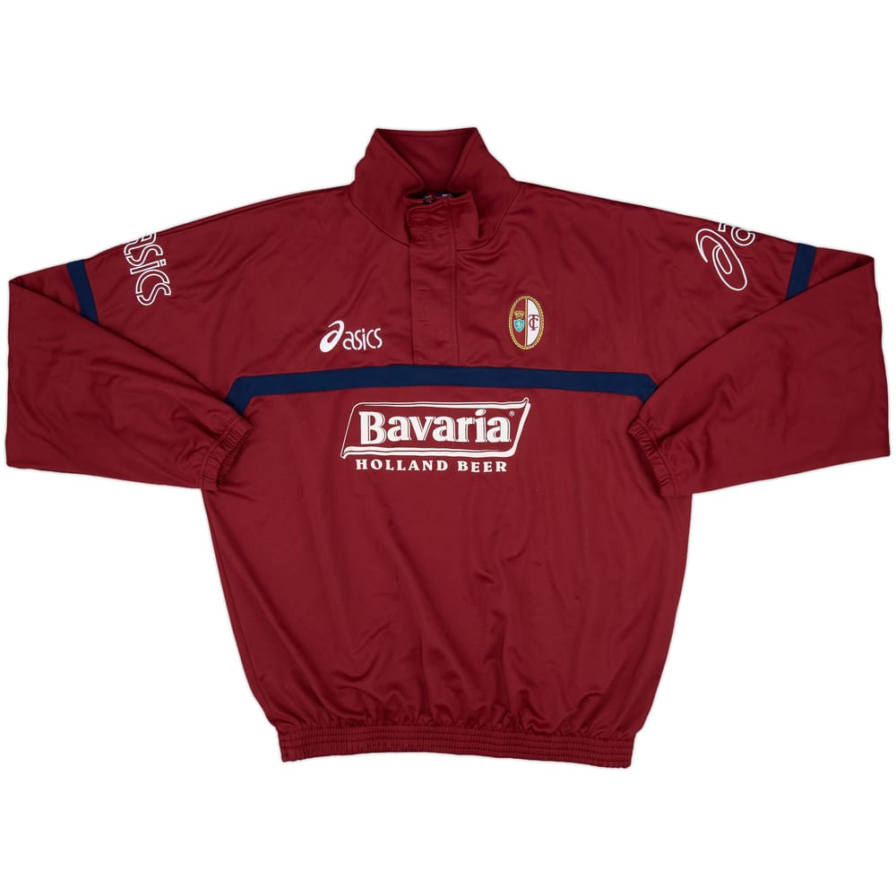 2001-02 Torino Asics 1/4 Zip Training Top - 8/10 - (XXL)