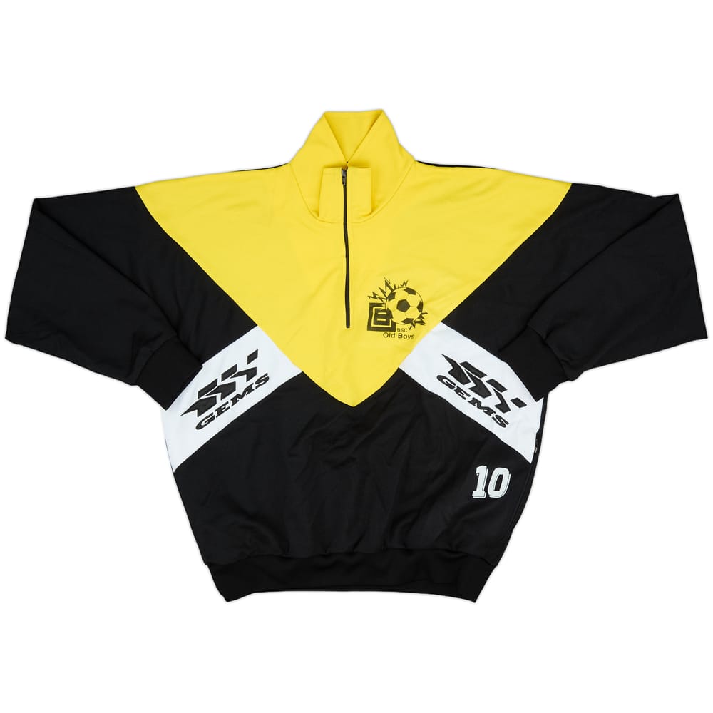 1990s Old Boys Gems 1/4 Zip Drill Top - 8/10 - (L)