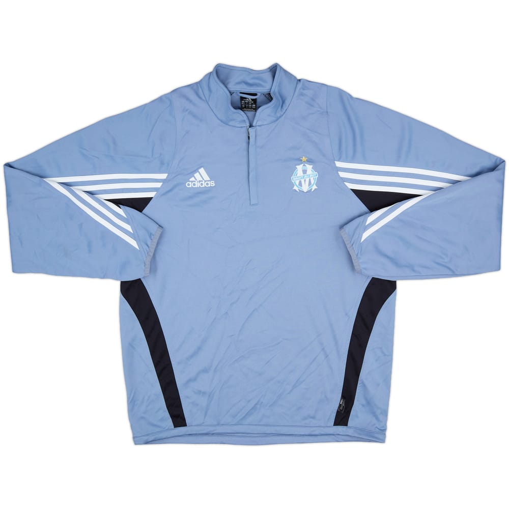 2003-04 Olympique Marseille adidas 1/4 Zip Fleece Top - 8/10 - (M/L)