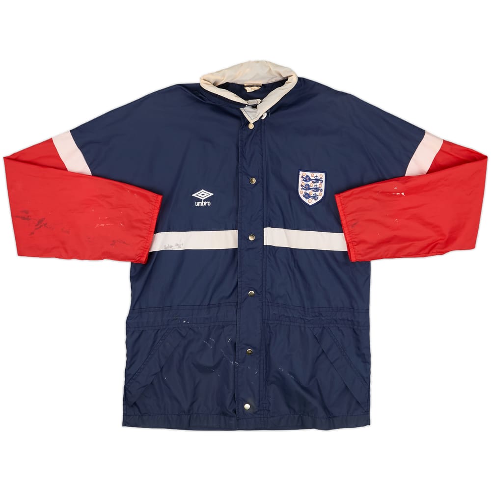 1987-90 England Umbro Hooded Rain Jacket - 6/10 - (XS)