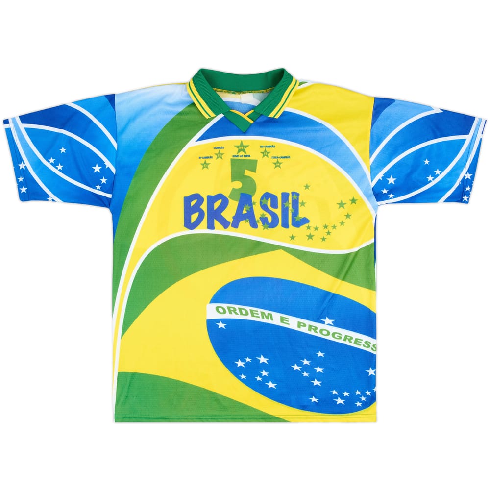 2002 Brazil FIFA World Cup Fan Shirt - 8/10 - (L)