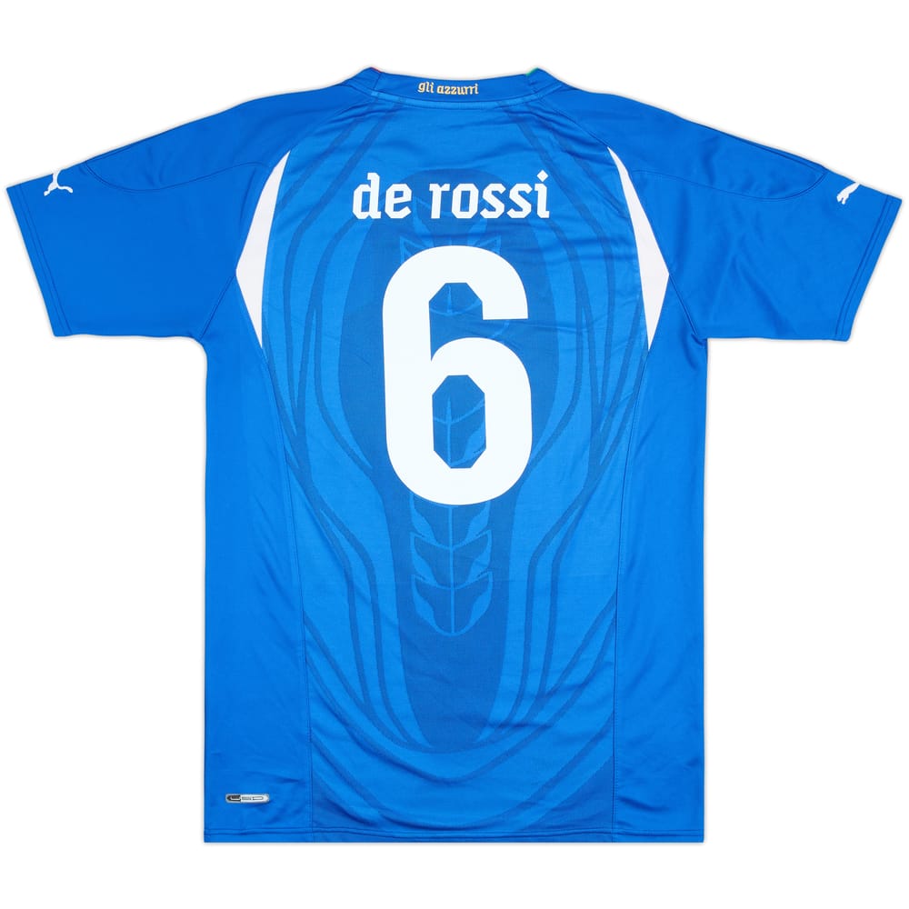 2010-12 Italy Home Shirt De Rossi #6 - 8/10 - (M)