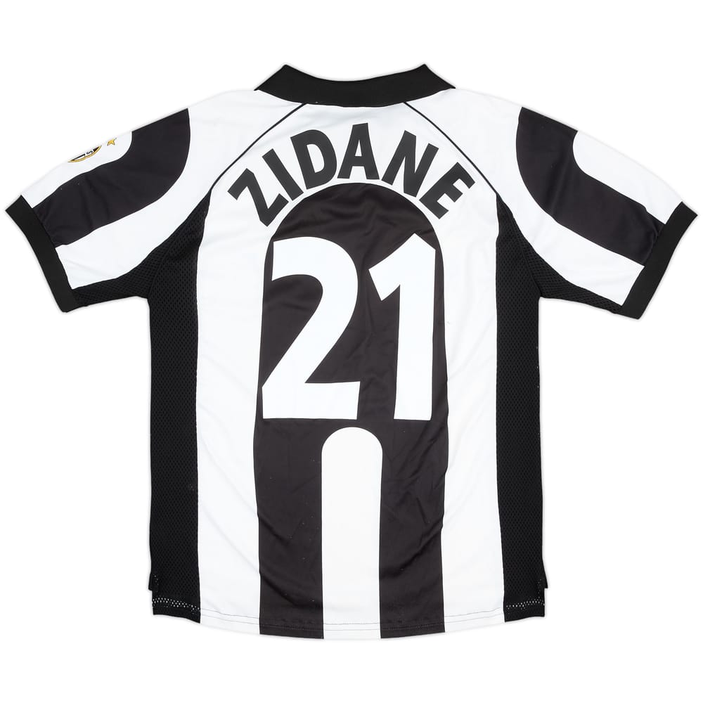1997-98 Juventus Centenary Home Shirt Zidane #21 - 8/10 - (M)