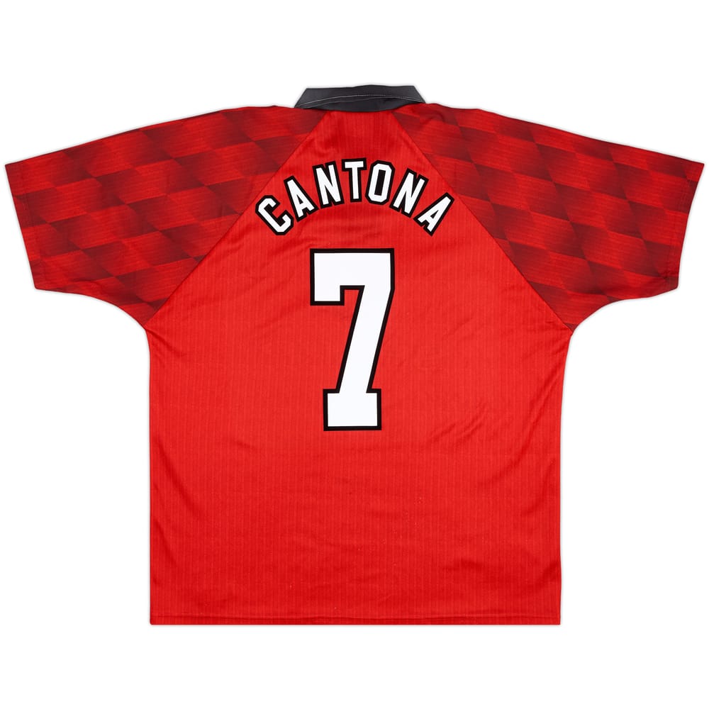 1996-98 Manchester United Home Shirt Cantona #7 - 8/10 - (XL)
