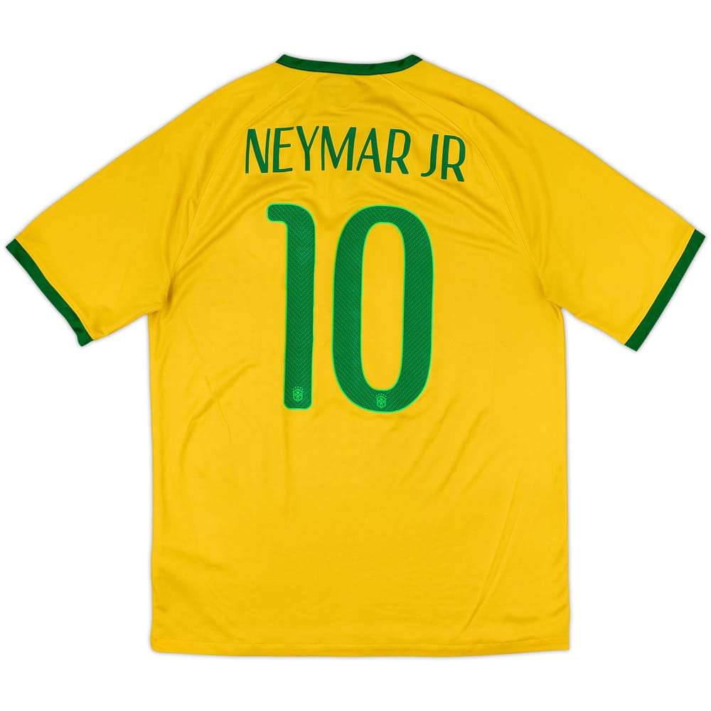 2014-15 Brazil Home Shirt Neymar Jr #10 - 5/10 - (L)