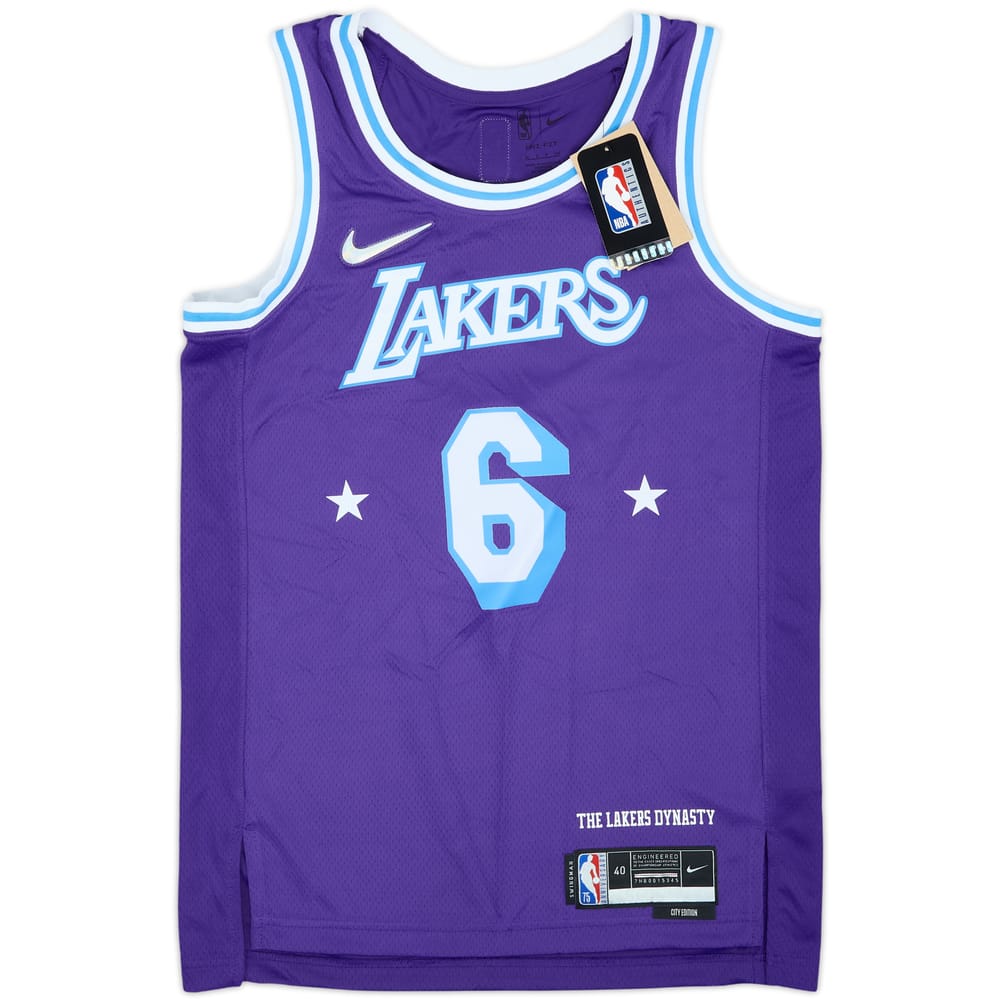 2021-22 LA Lakers James #6 Nike Swingman Alternate Jersey (S)