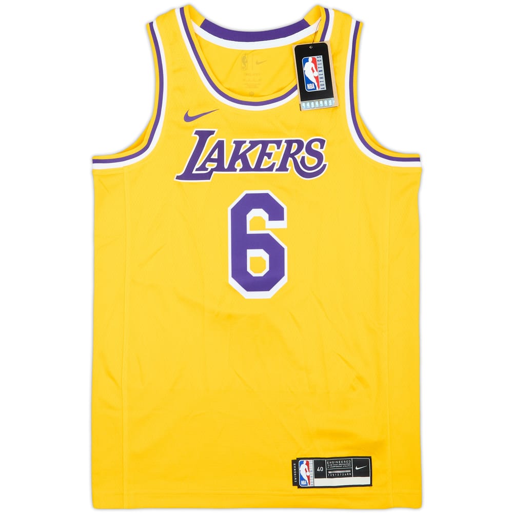 2022-23 LA Lakers James #6 Nike Swingman Away Jersey (S)