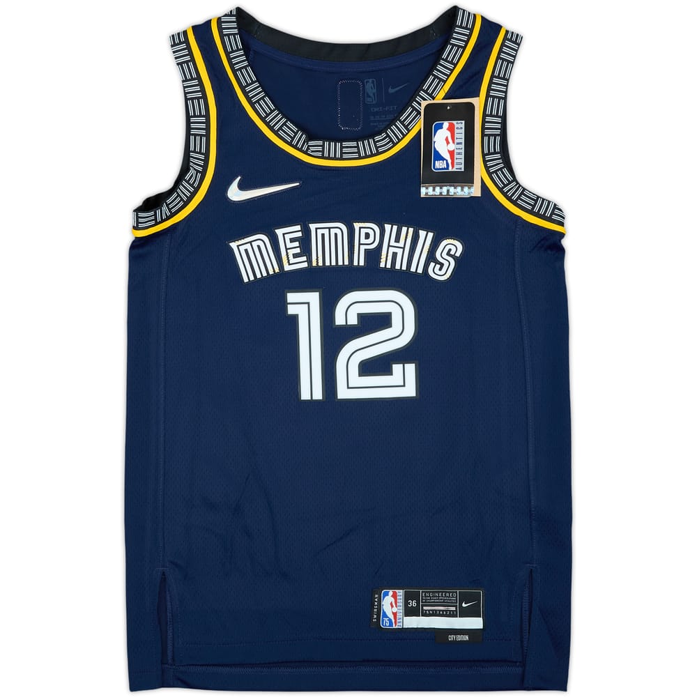 2021-22 Memphis Grizzlies Morant #12 Nike Swingman Alternate Jersey (XS)