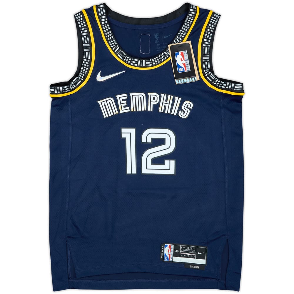 2021-22 Memphis Grizzlies Morant #12 Nike Swingman Alternate Jersey (XS)