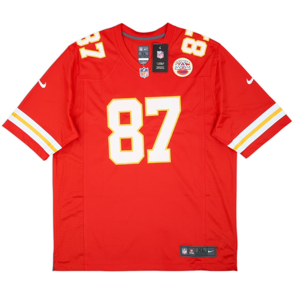 2013-25 Kansas City Chiefs Kelce #87 Nike Game Home Jersey (XL)