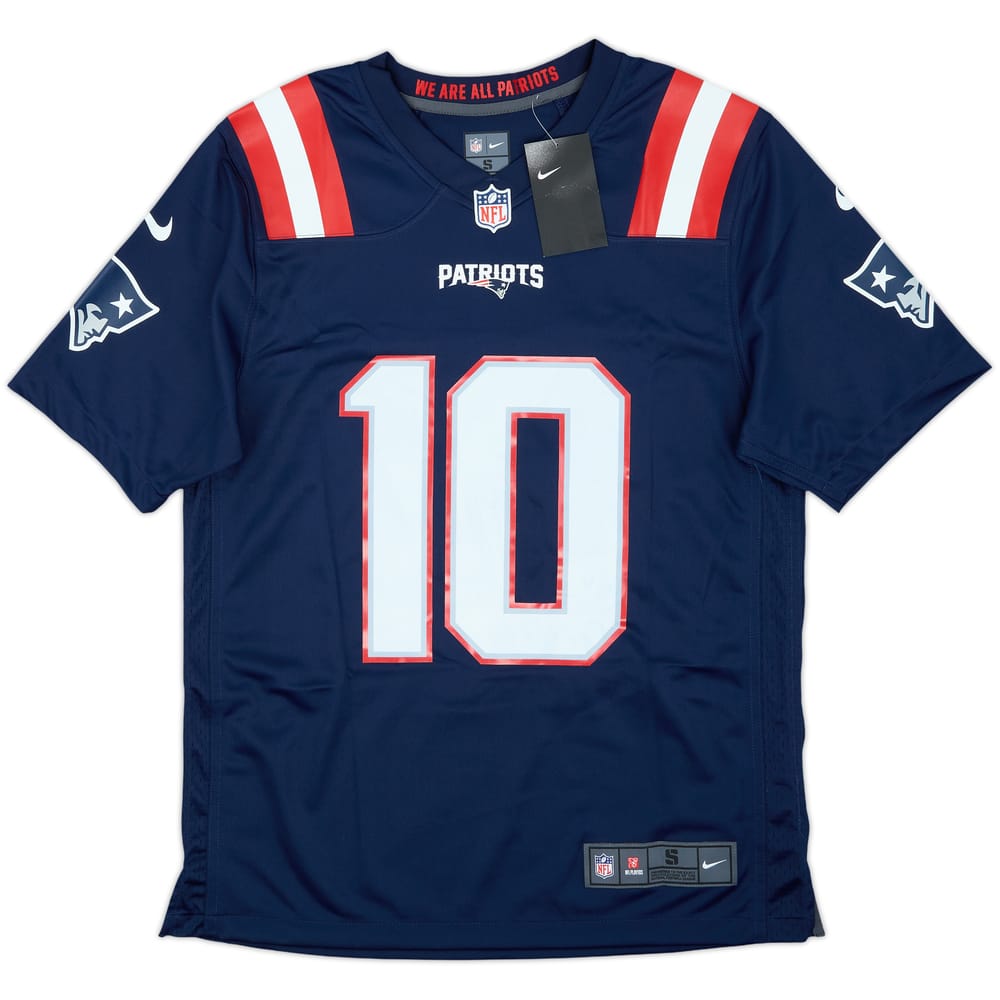 2021-23 New England Patriots Jones #10 Nike Game Home Jersey (S)