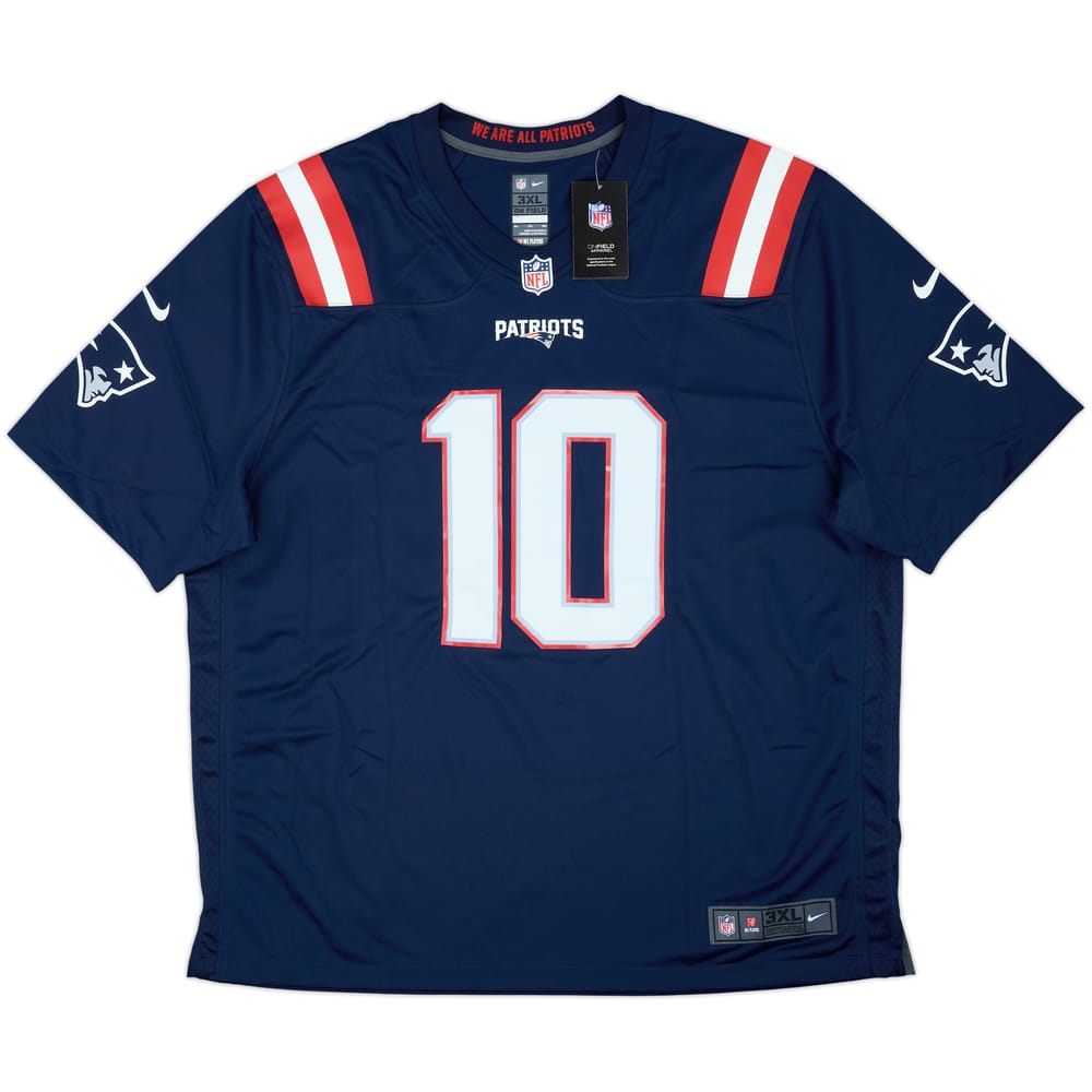2021-23 New England Patriots Jones #10 Nike Game Home Jersey (3XL)