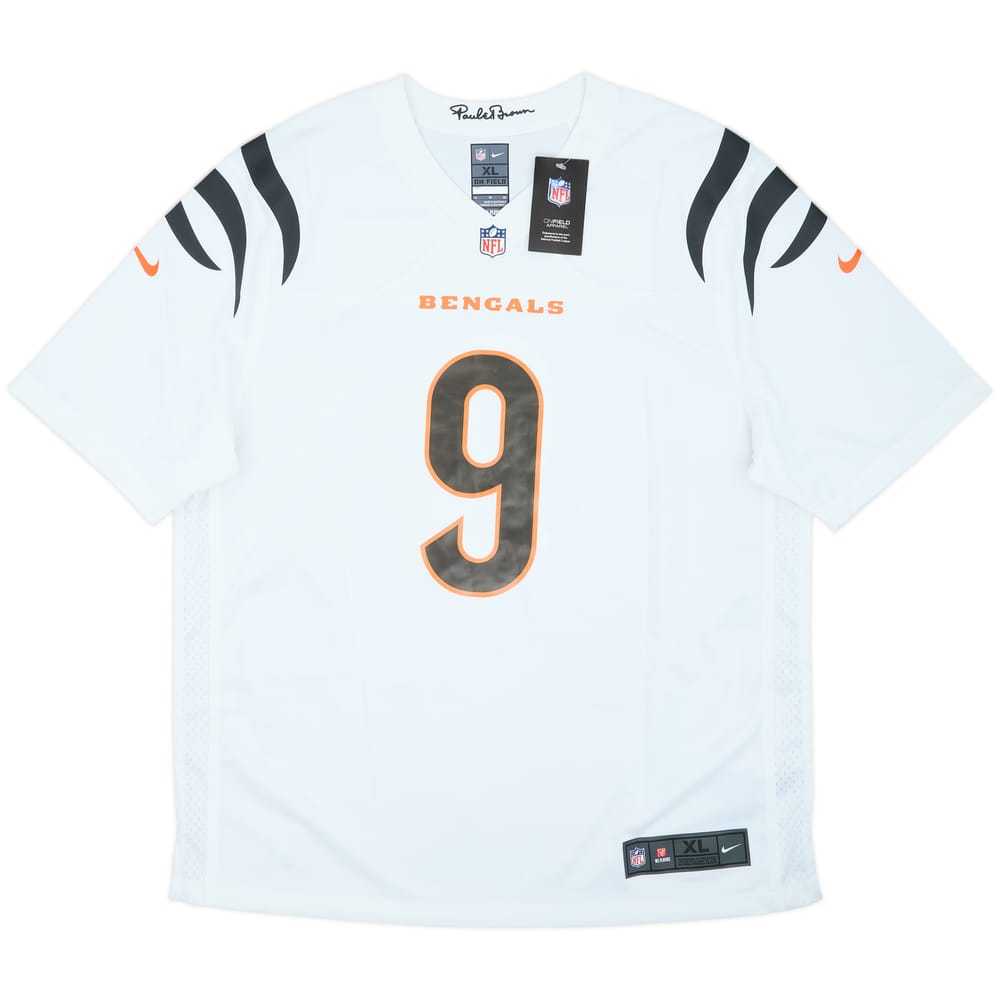 2021-25 Cincinnati Bengals Burrow #9 Nike Game Away Jersey (XL)