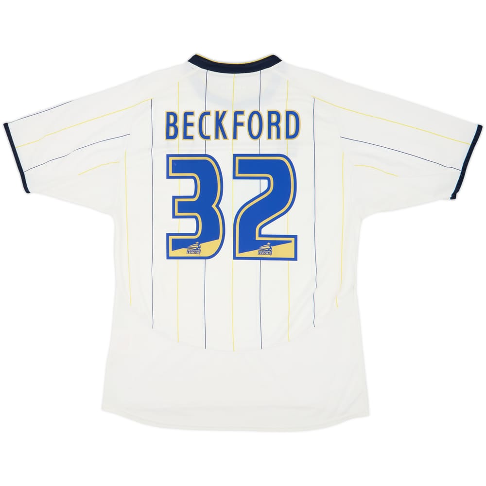 2005-06 Leeds United Home Shirt Beckford #32 - 6/10 - (M)