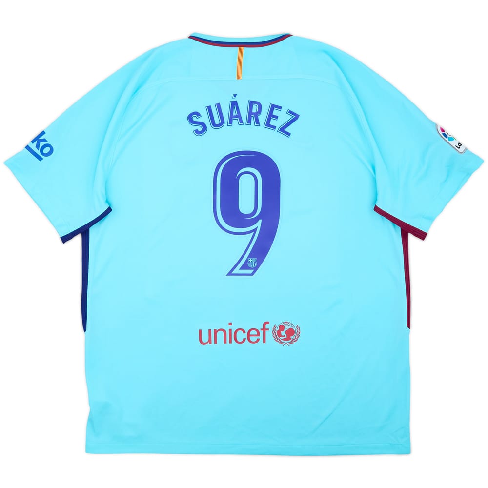 2017-18 Barcelona Away Shirt Suarez #9 - 8/10 - (XXL)