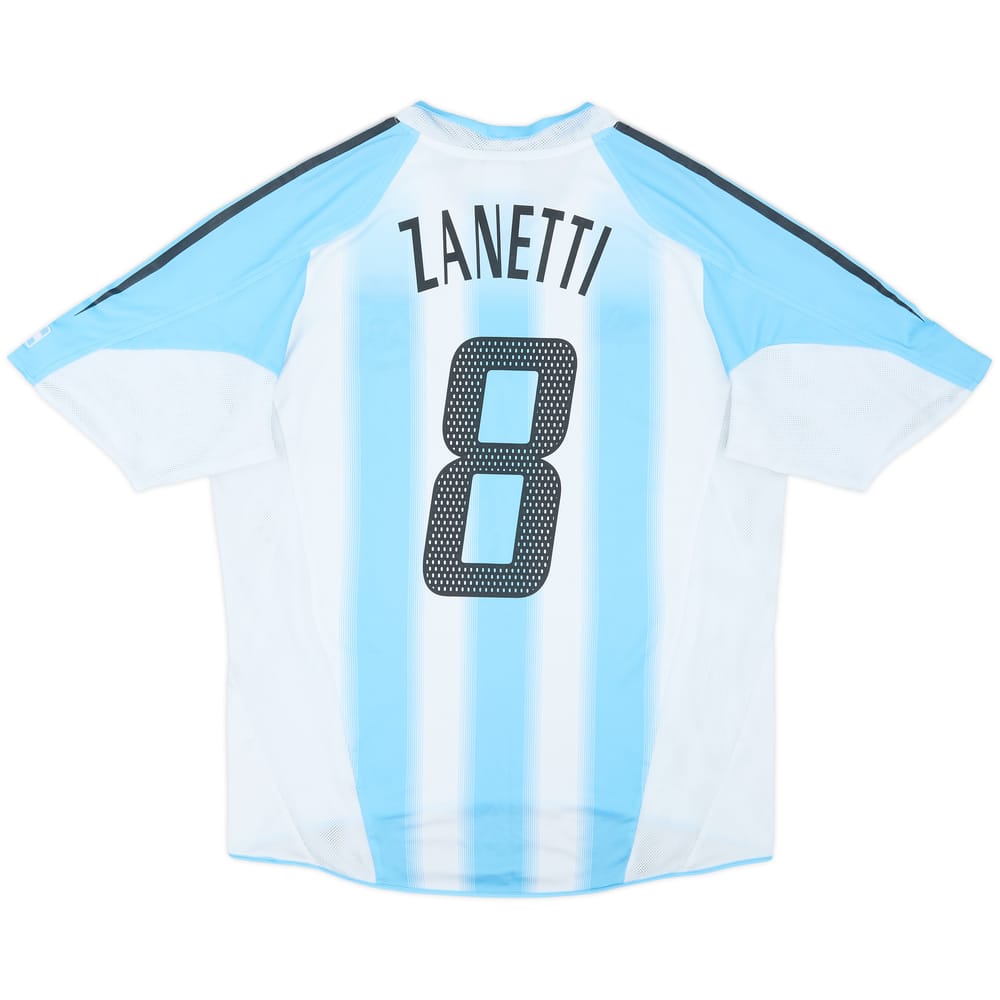 2004-05 Argentina Home Shirt Zanetti #8 - 8/10 - (M)