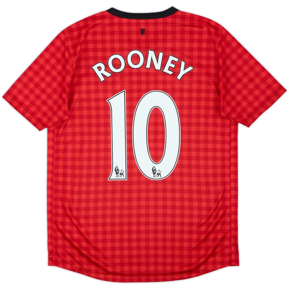 2012-13 Manchester United Home Shirt Rooney #10 - 8/10 - (15-16 Years)