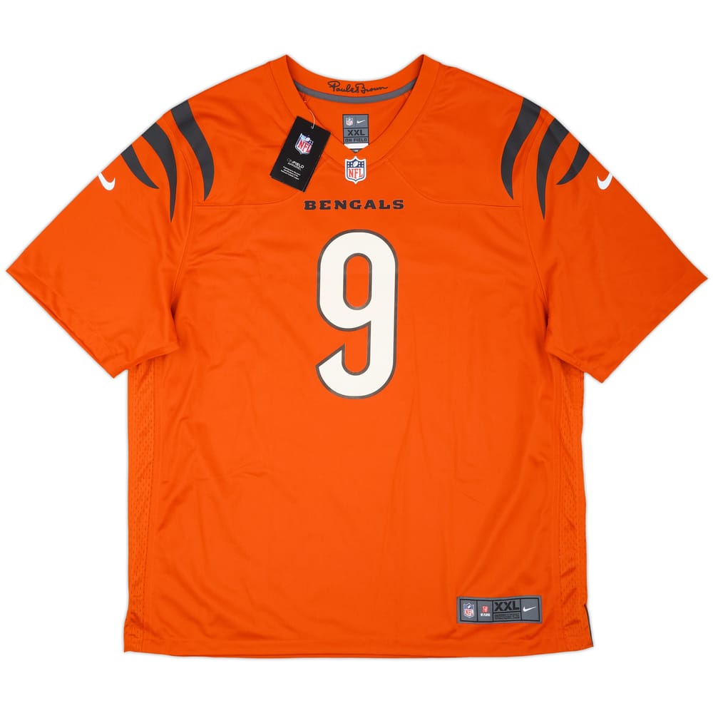 2021-25 Cincinnati Bengals Burrow #9 Nike Game Alternate Jersey (XXL)