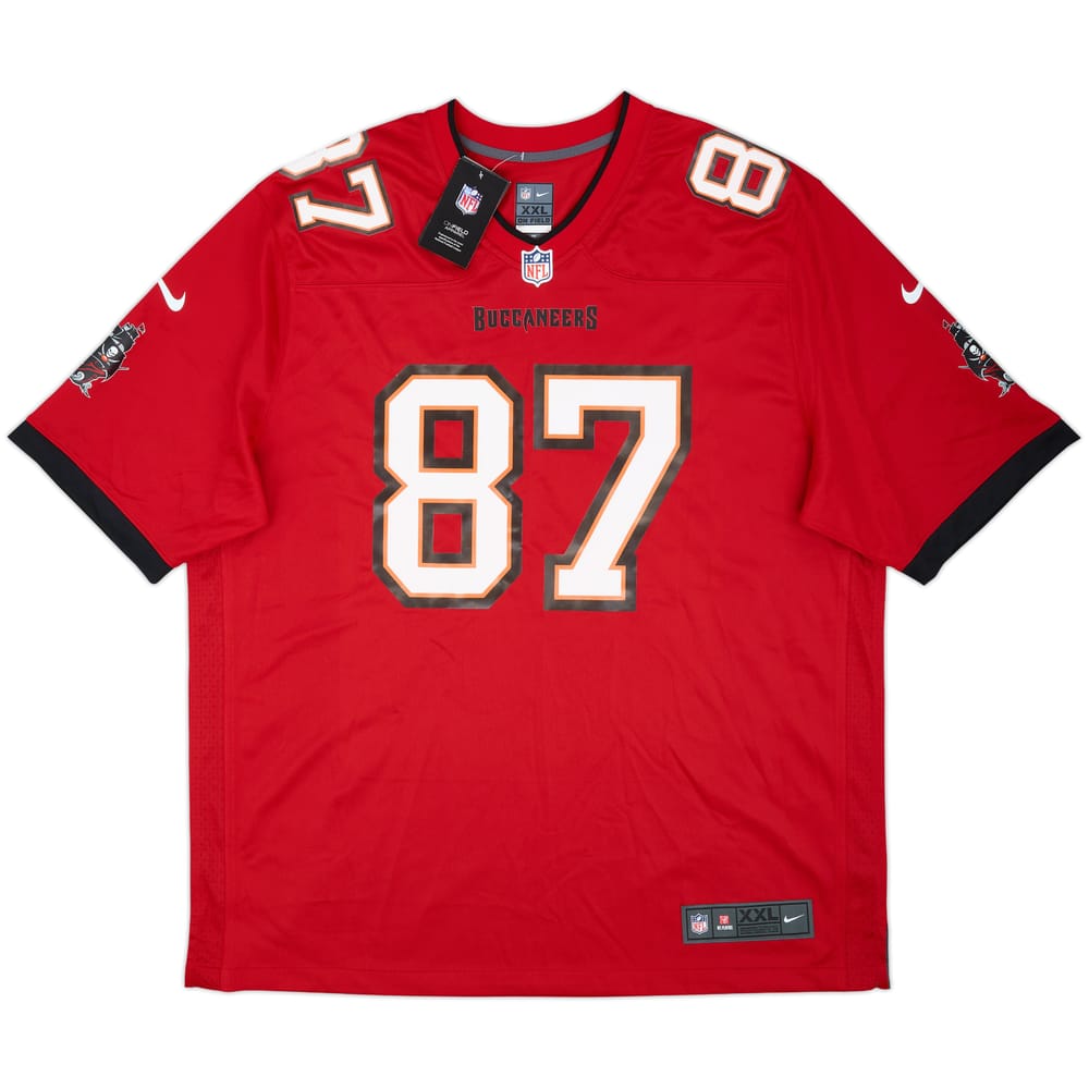 2020-21 Tampa Bay Buccaneers Gronkowski #87 Nike Game Home Jersey (XXL)