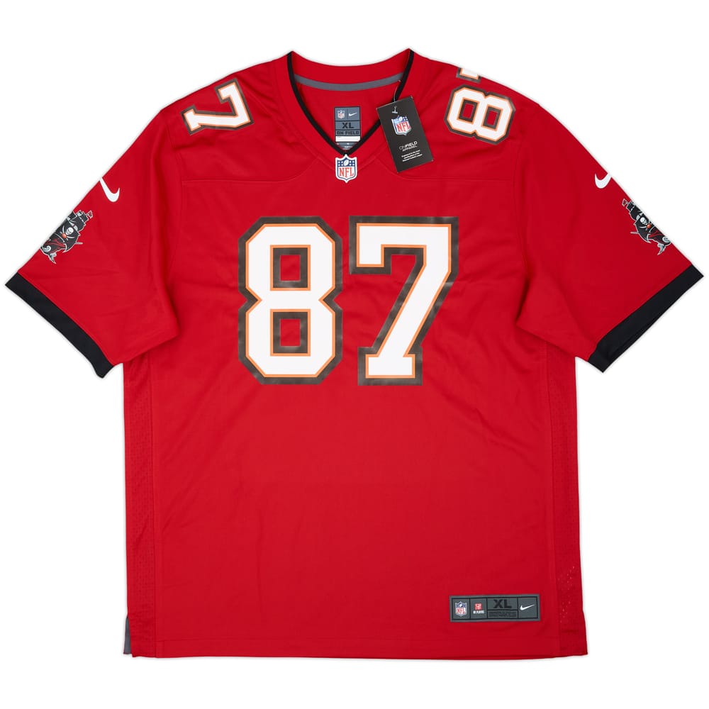 2020-21 Tampa Bay Buccaneers Gronkowski #87 Nike Game Home Jersey (XL)