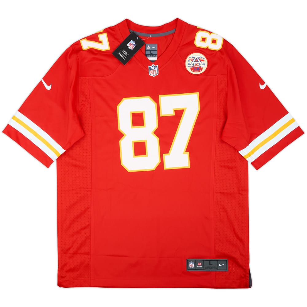 2013-25 Kansas City Chiefs Kelce #87 Nike Game Home Jersey (L)