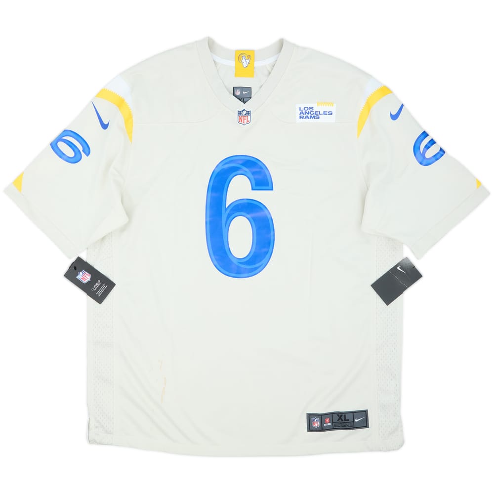2020-21 LA Rams Hekker #6 Nike Game Alternate Jersey (XL)