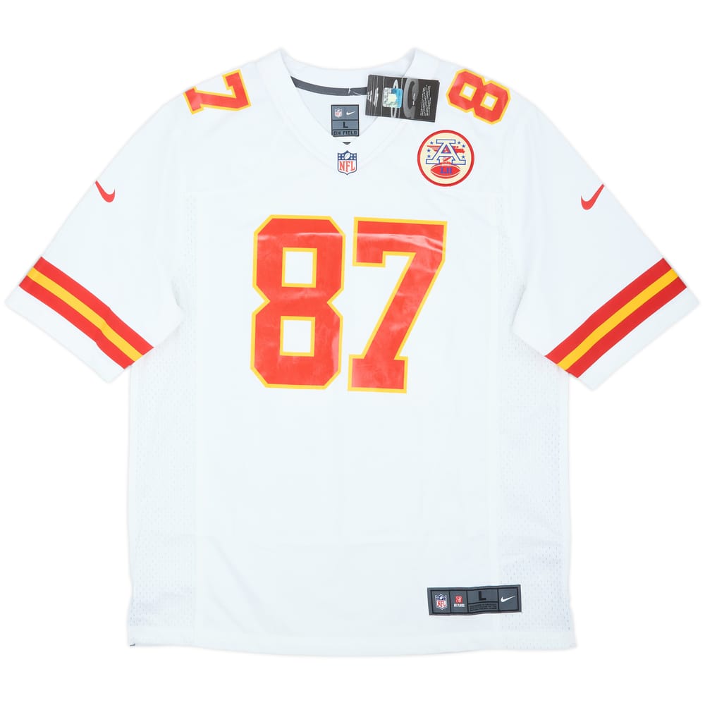 2013-25 Kansas City Chiefs Kelce #87 Nike Game Away Jersey (L)