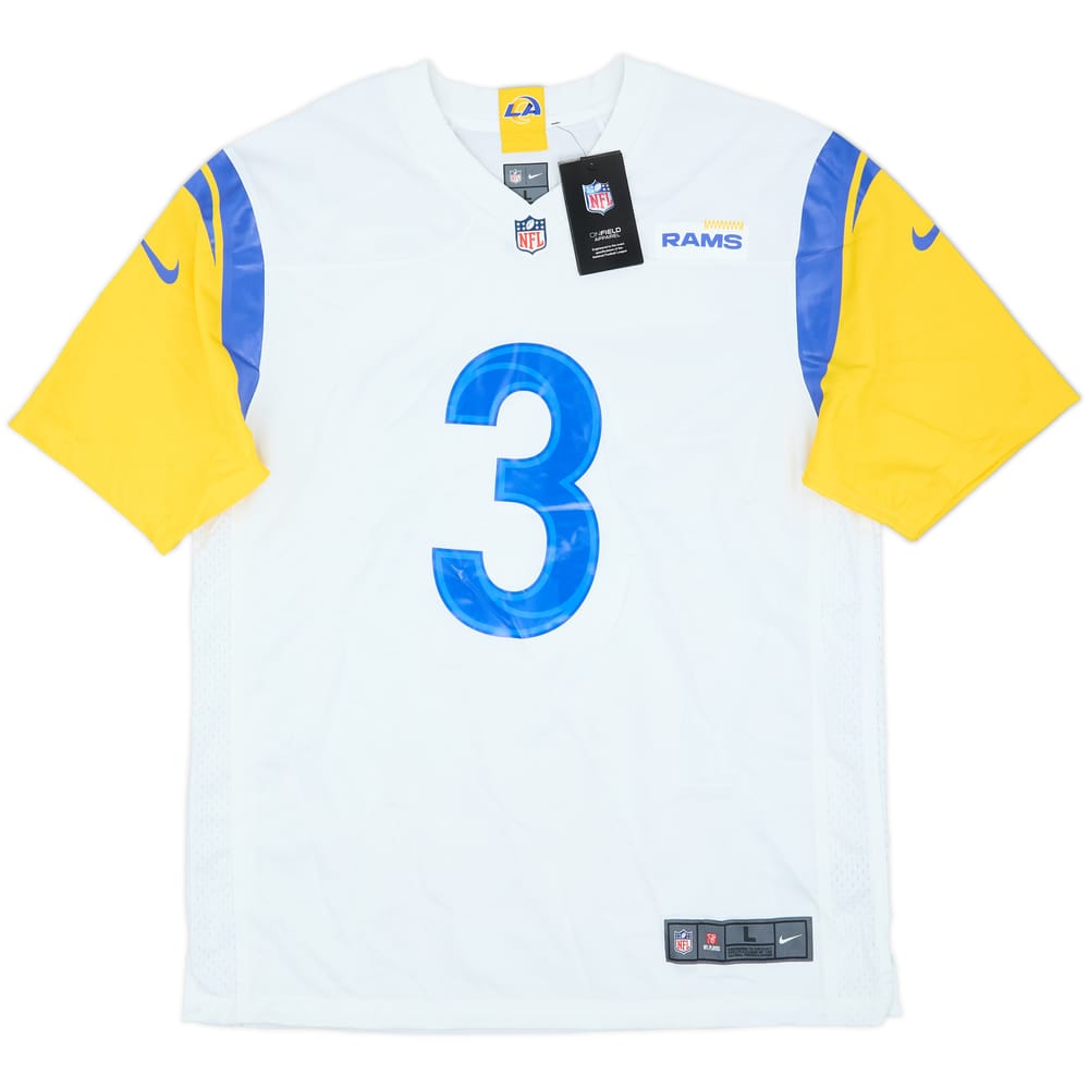 2021 LA Rams Beckham Jr #3 Nike Game Away Jersey (L)