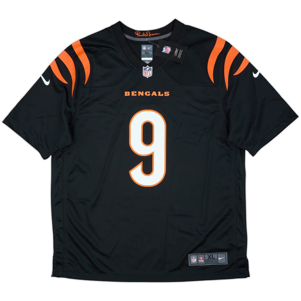 2021-25 Cincinnati Bengals Burrow #9 Nike Game Home Jersey (XL)