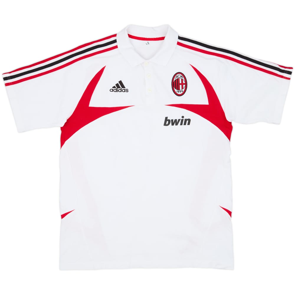 2007-08 AC Milan adidas Polo Shirt - 9/10 - (L)