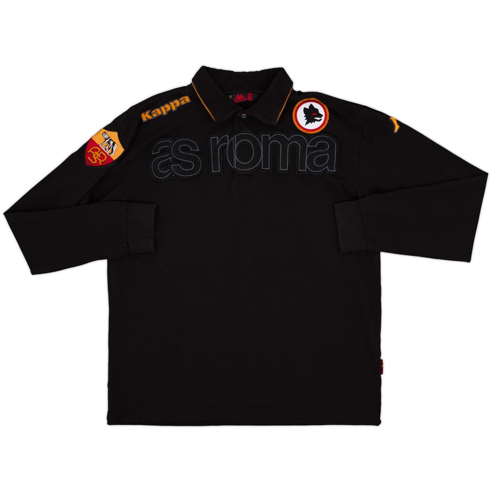 2010-11 Roma Kappa Polo L/S Shirt - 9/10 - (L)