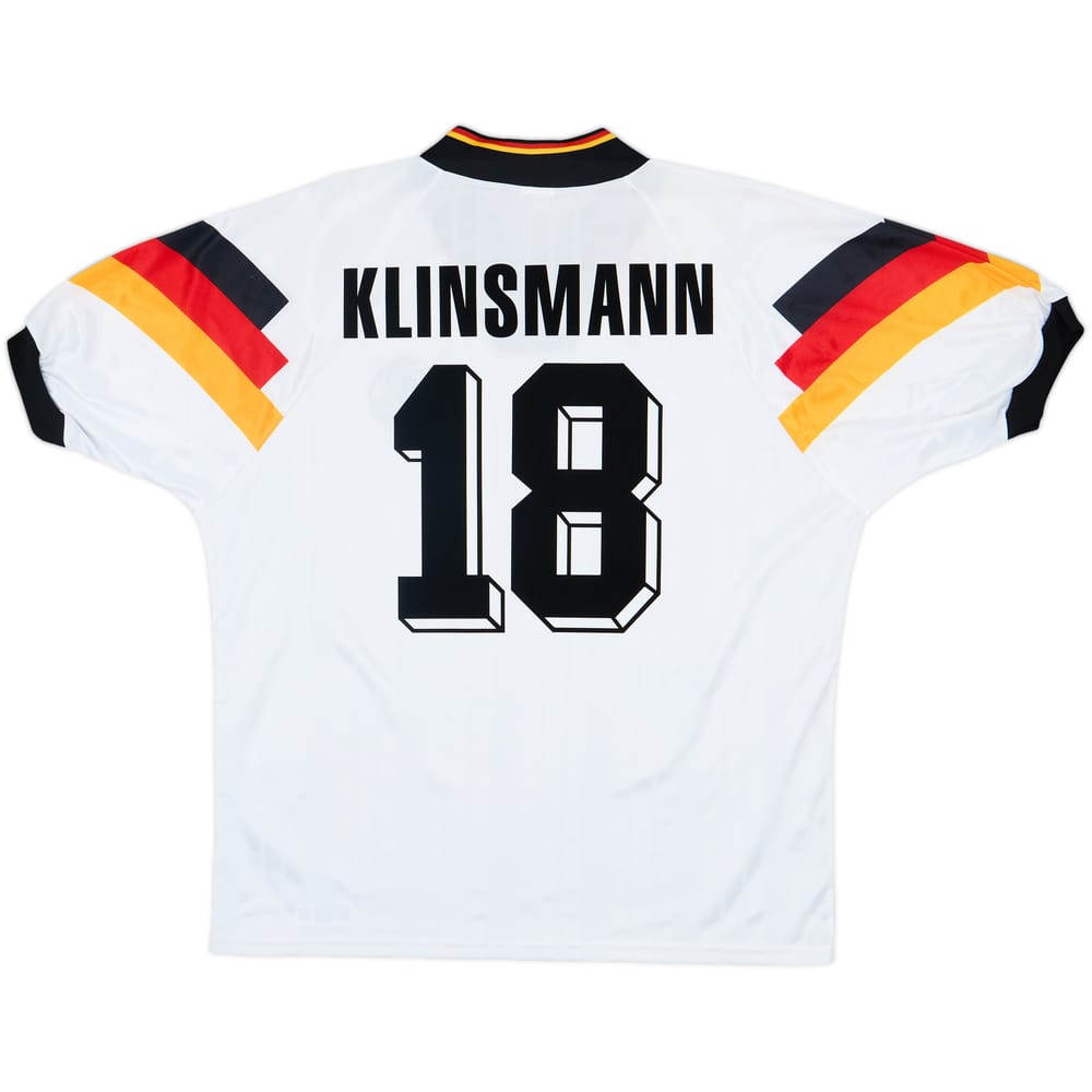 1992-94 Germany Home Shirt Klinsmann #18 - 9/10 - (L/XL)