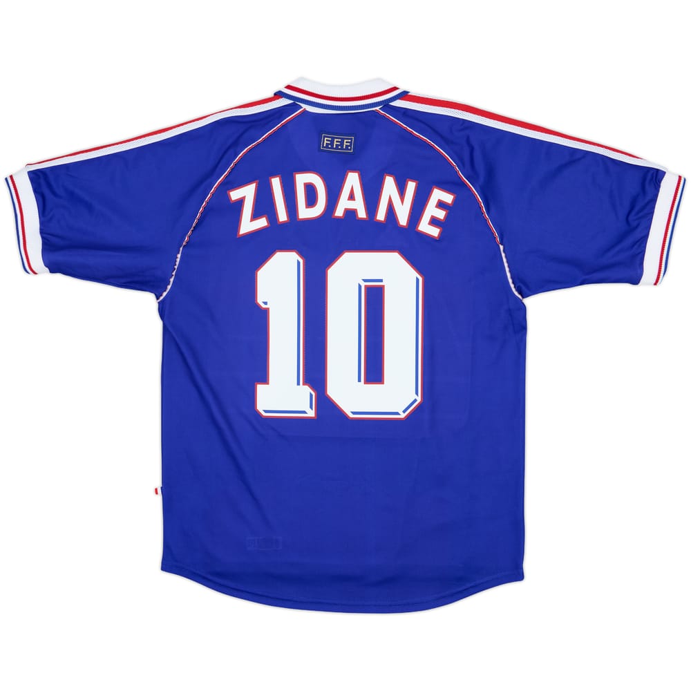 1998-00 France Home Shirt Zidane #10 - 9/10 - (M)