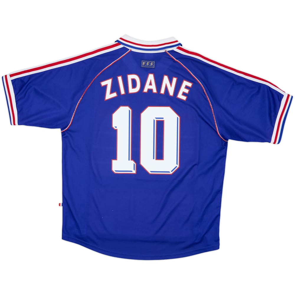 1998-00 France Home Shirt Zidane #10 - 8/10 - (XL)