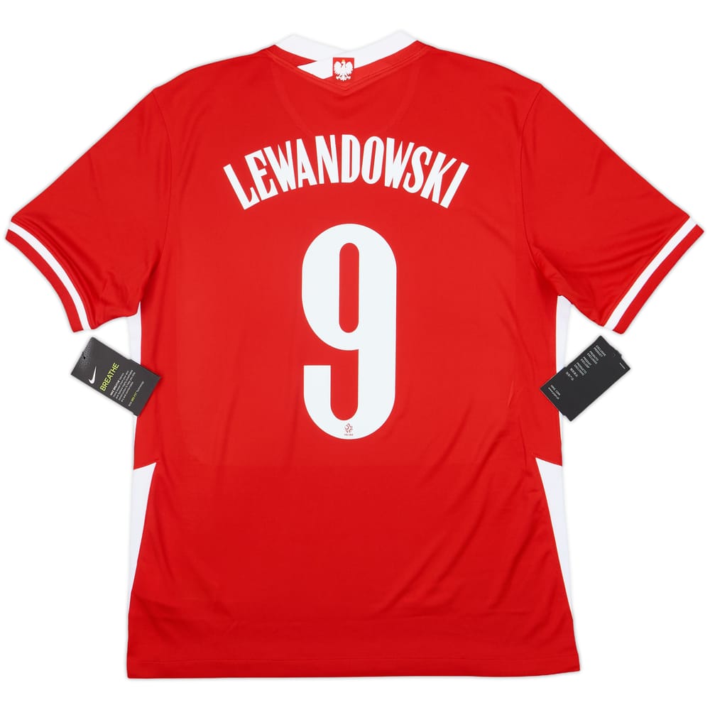 2020-21 Poland Away Shirt Lewandowski #9 (M)
