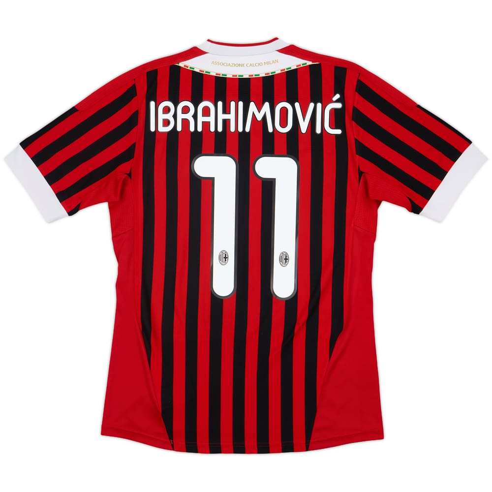 2011-12 AC Milan Home Shirt Ibrahimovic #11 - 7/10 - (S)