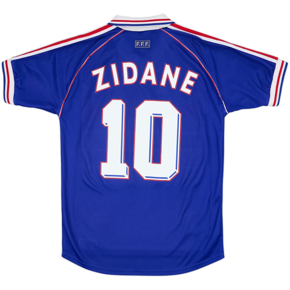 1998-00 France Home Shirt Zidane #10 - 8/10 - (XL)