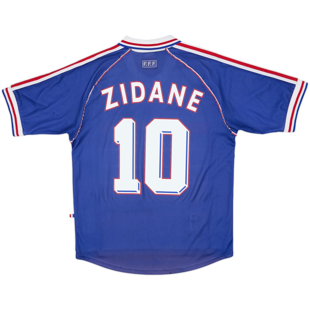 1998-00 France Home Shirt Zidane #10 - 5/10 - (M)