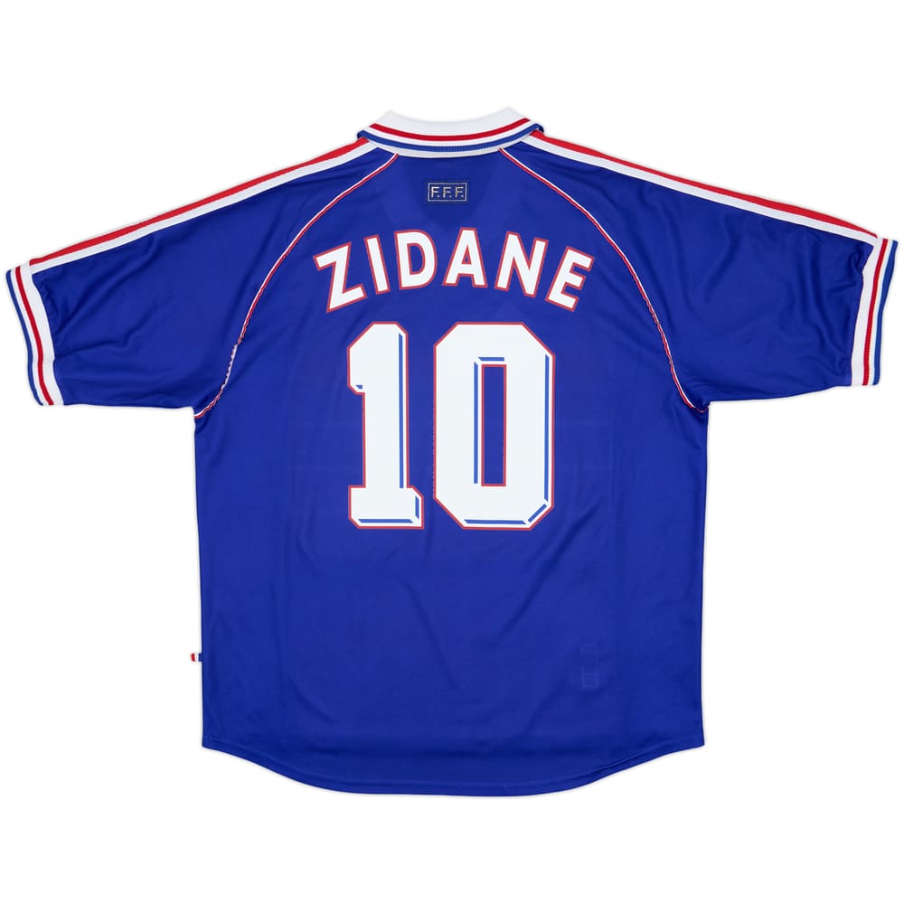 1998-00 France Home Shirt Zidane #10 - 9/10 - (XL)