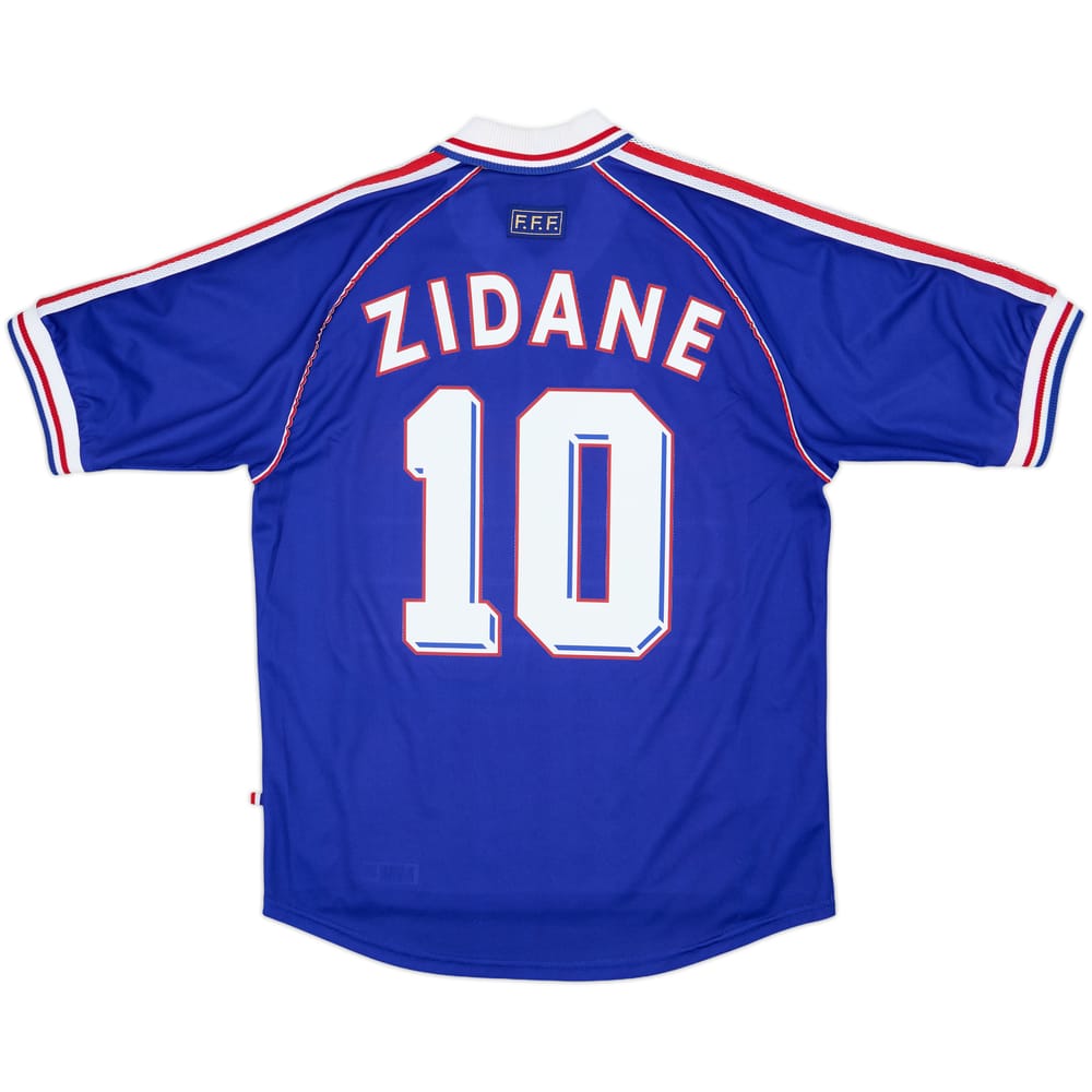1998-00 France Home Shirt Zidane #10 - 9/10 - (M)