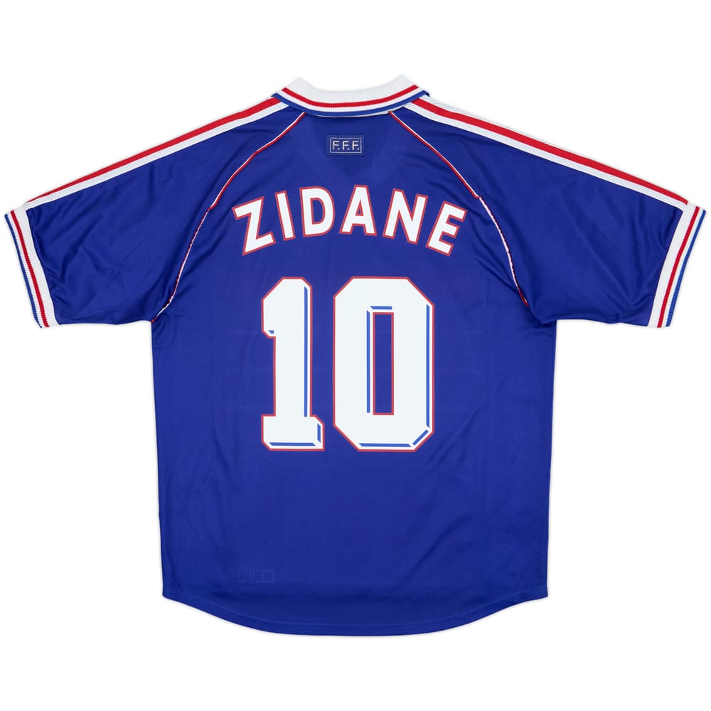 1998-00 France Home Shirt Zidane #10 - 8/10 - (XL)