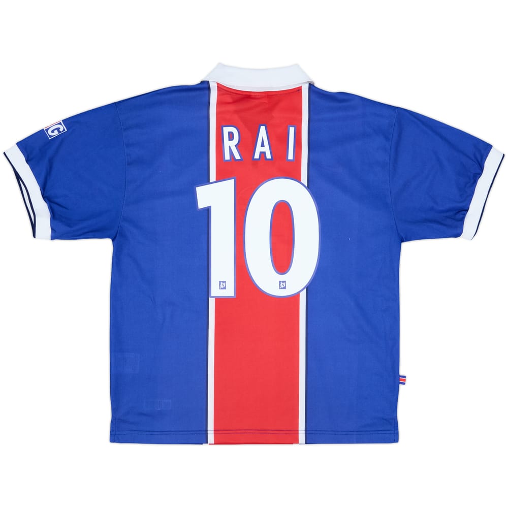 1997-98 Paris Saint-Germain Home Shirt Rai #10 - 9/10 - (L)