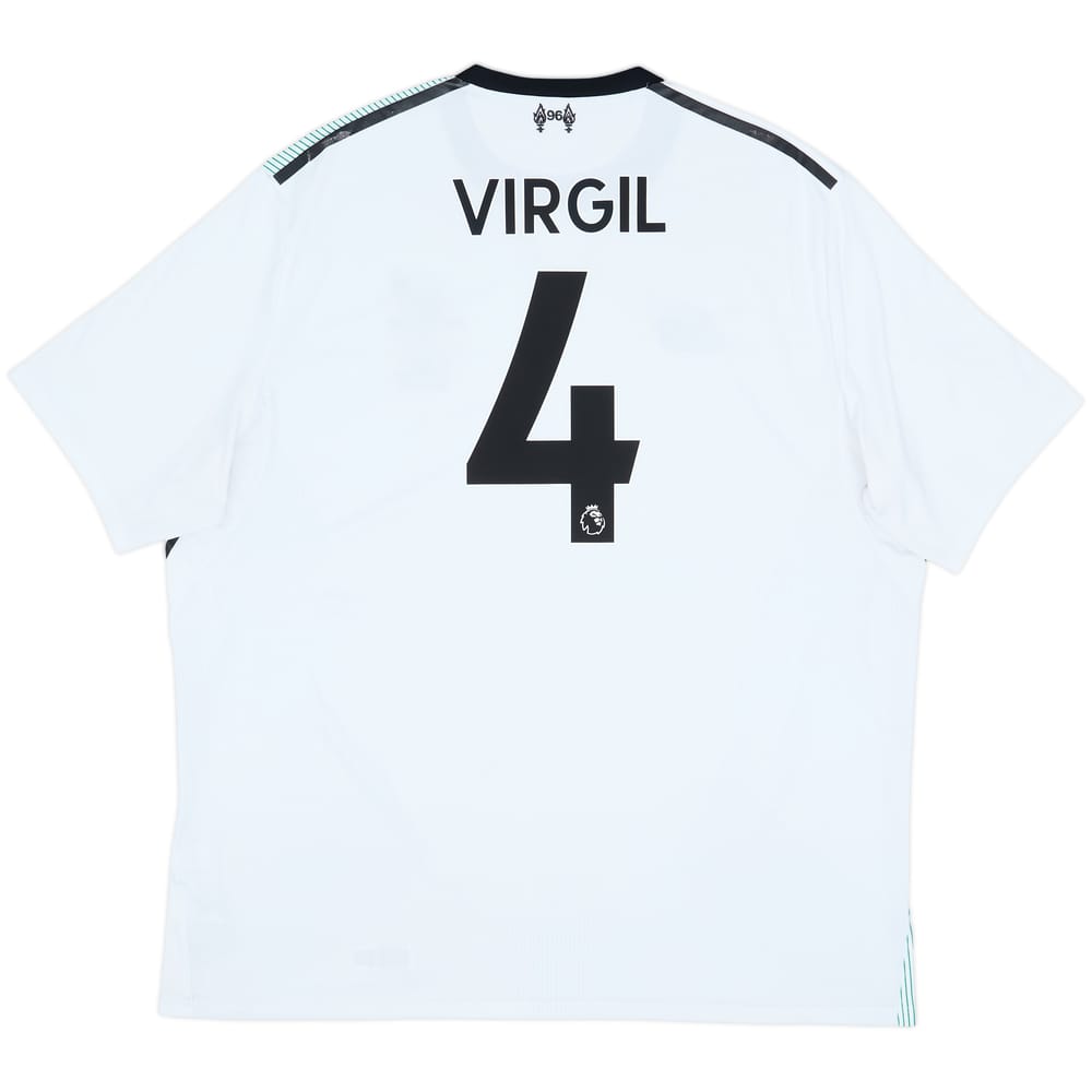 2017-18 Liverpool Away Shirt Virgil #4 - 7/10 - (XXL)