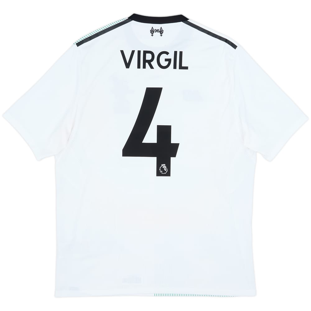 2017-18 Liverpool Away Shirt Virgil #4 - 7/10 - (M)