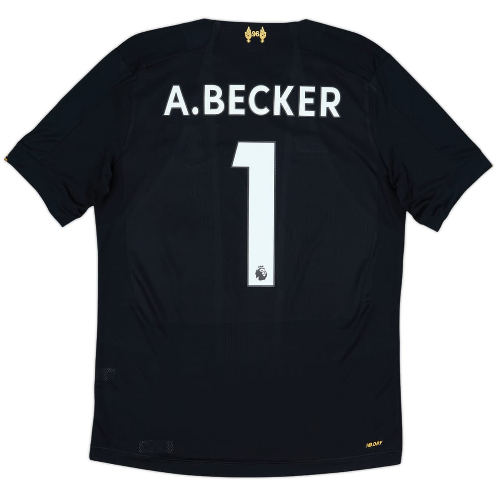 2019-20 Liverpool GK S/S Shirt A.Becker #1 - 8/10 - (S)
