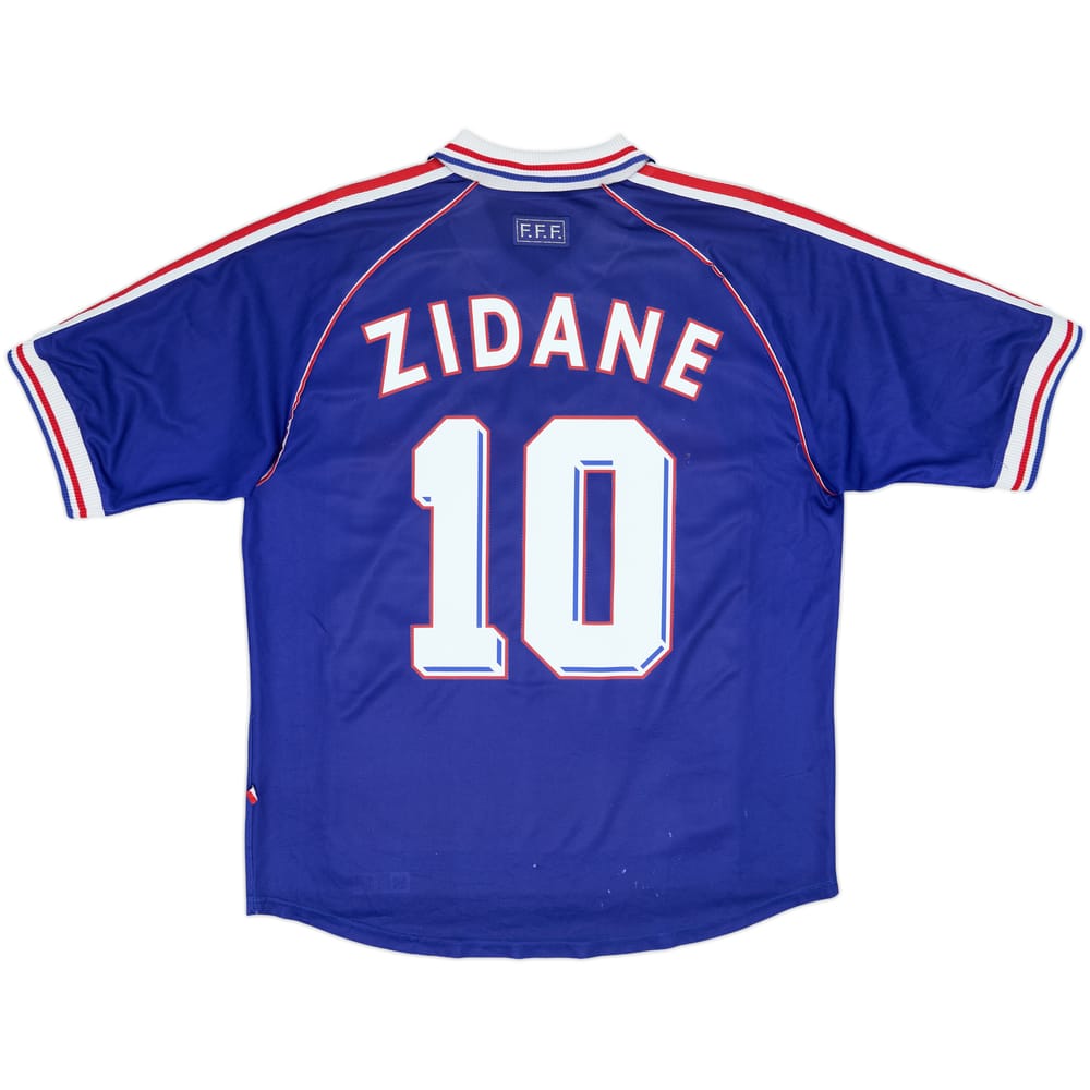 1998-00 France Home Shirt Zidane #10 - 6/10 - (L)
