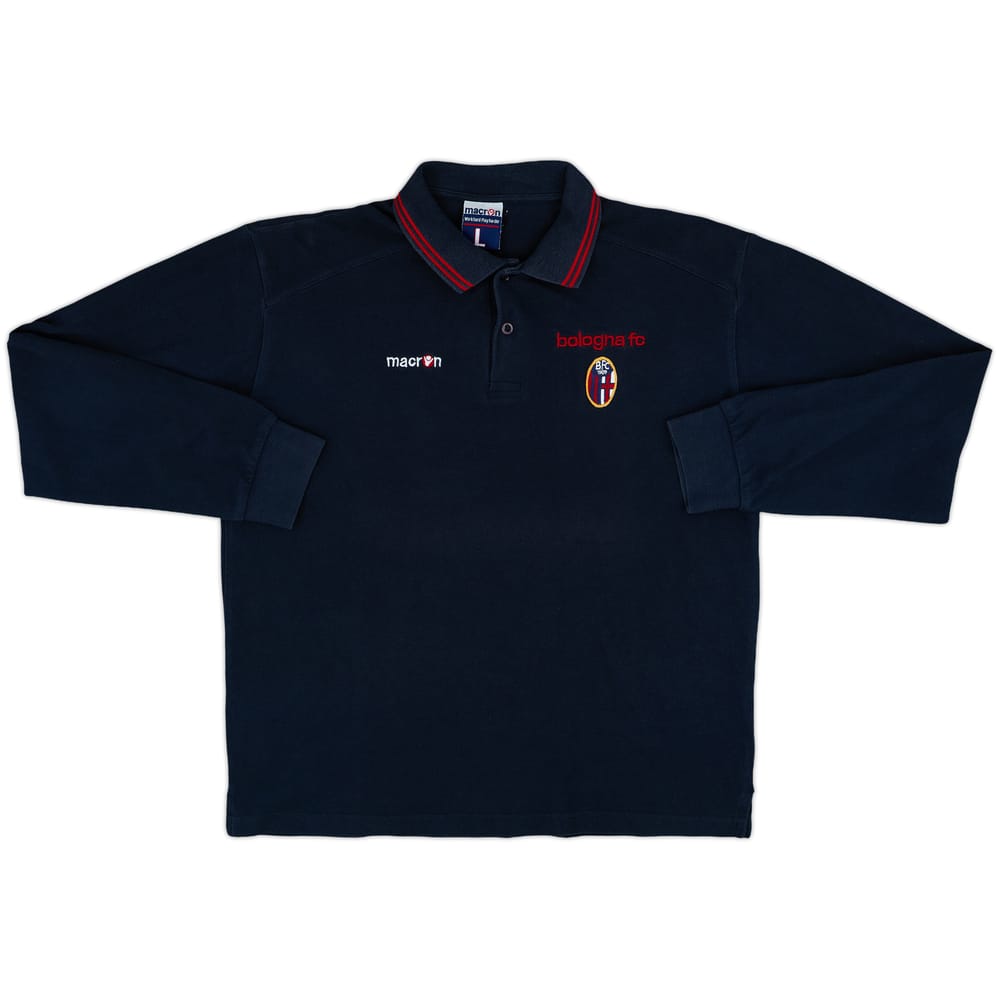 2005-06 Bologna Macron Polo L/S Shirt - 8/10 - (L)