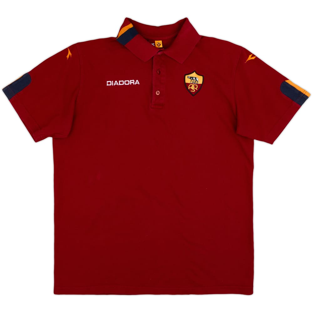 2003-04 Roma Diadora Polo Shirt - 8/10 - (XL)
