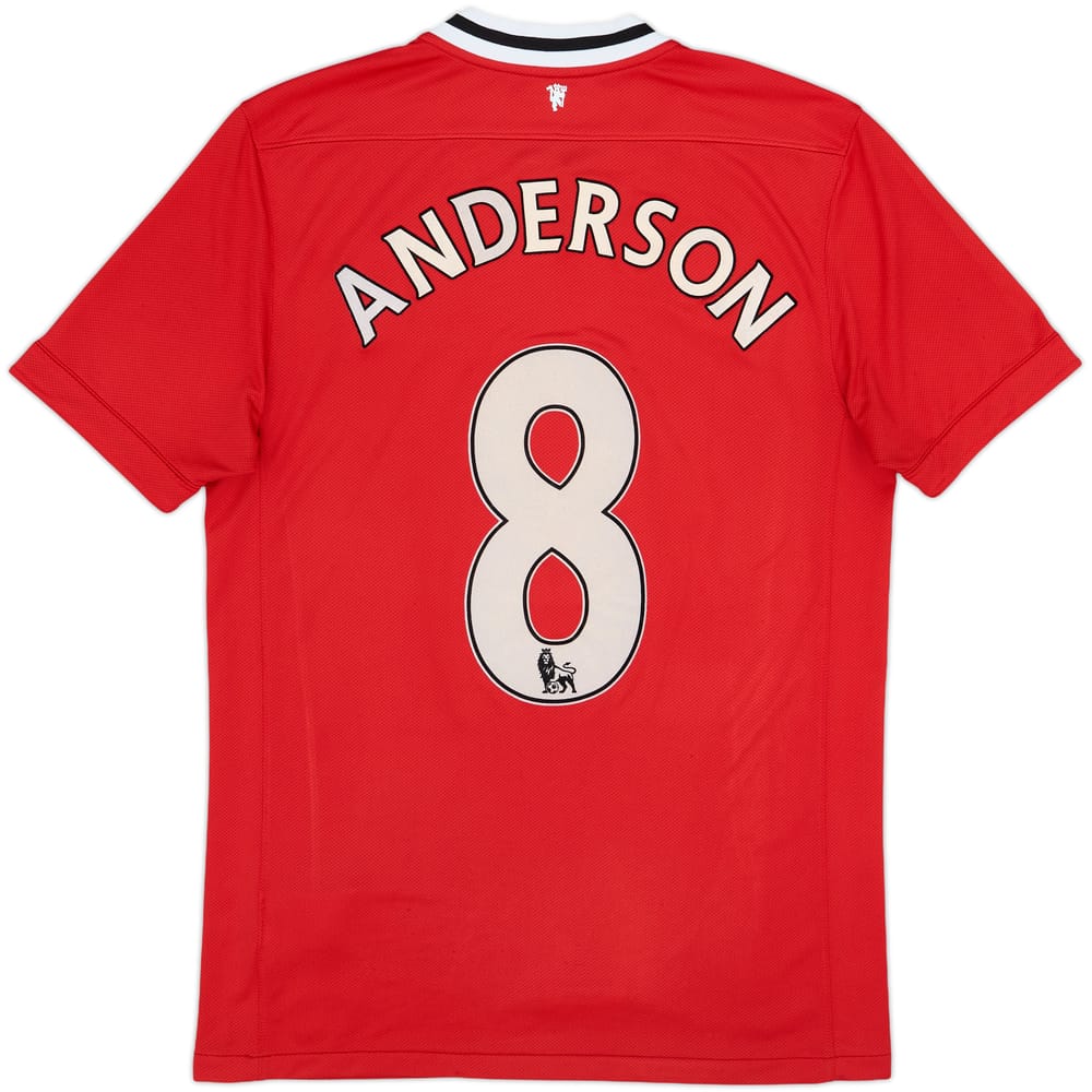 2011-12 Manchester United Home Shirt Anderson #8 - 6/10 - (M)
