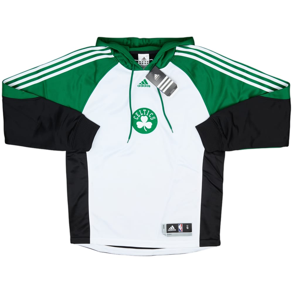 2009-10 Boston Celtics adidas Pre Game Hooded Sweat Top (S)